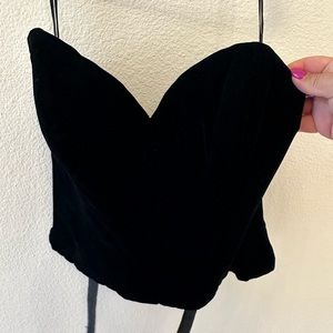 Oleg Cassini corset top
